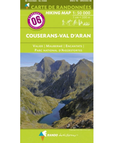 CARTE DE RANDONNEE PYRENEES N°6 COUSERANS Valier Maubermé