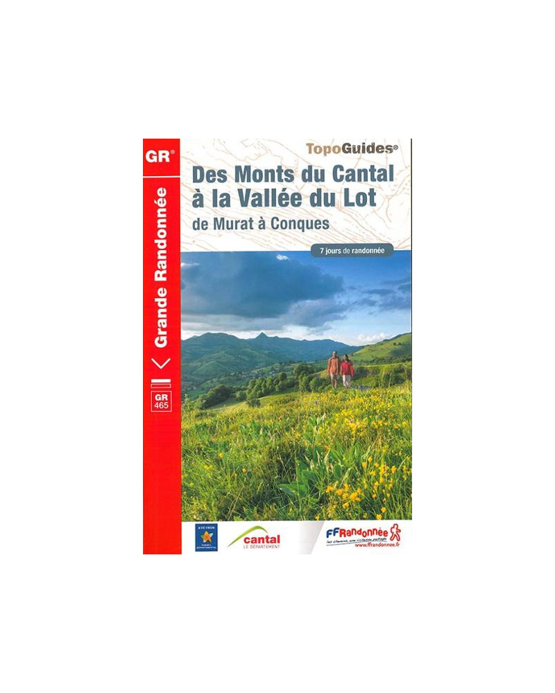 FFRP-465 - Des monts Du Cantal à la Vallée du lot -GR465