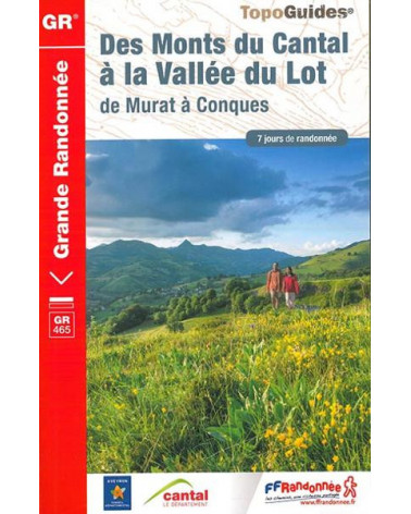 FFRP-465 - Des monts Du Cantal à la Vallée du lot -GR465