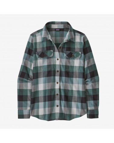 Patagonia W's Long-Sleeved Organic Cotton MW Fjord Flannel Shirt.