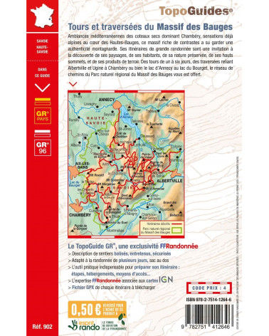 FFRP-902 Tours et traversées du Massif des Bauges.