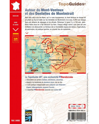 FFRP-8400 Autour du Mont-Ventoux et des dentelles de Montmirail