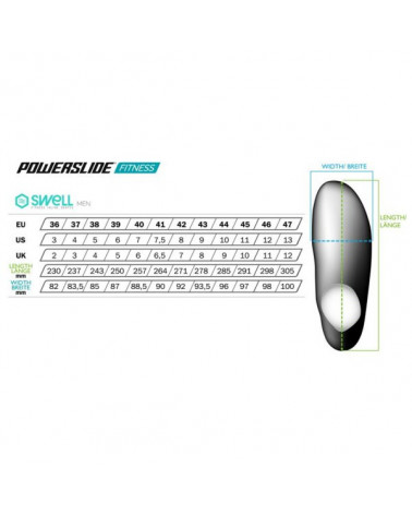 Powerslide Swell Lite Black 100mm.